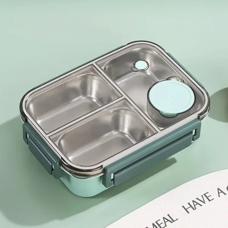 LunchMate - Compacte geïsoleerde voedselcontainer met lekvrij deksel en draagbare vorm