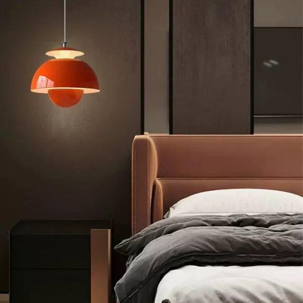 AuraSphere - Moderne hanglamp met gelaagd ontwerp en centraal bolaccent