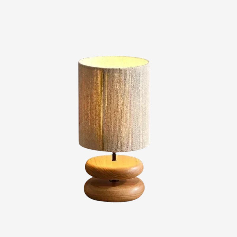 LumeRope – LED Tafellamp met Lampenkap van Touwweefsel voor Decoratieve Sfeer