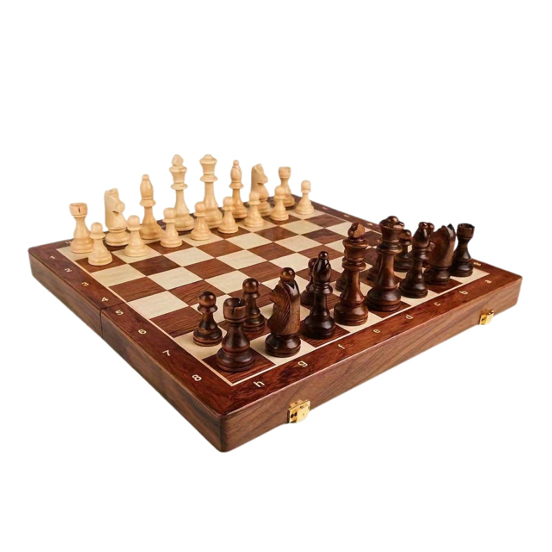 GameMaster – Premium Houten Schaakset met Extra Dames