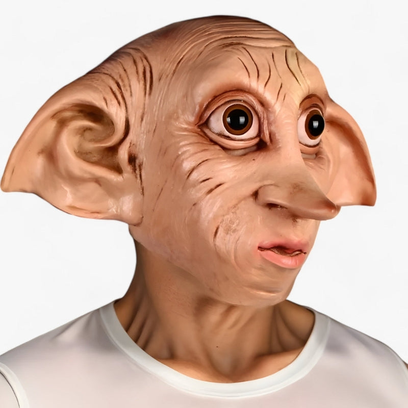 MystiMask – Realistisch latex elf Dobby hoofdmasker voor cosplay en Halloween