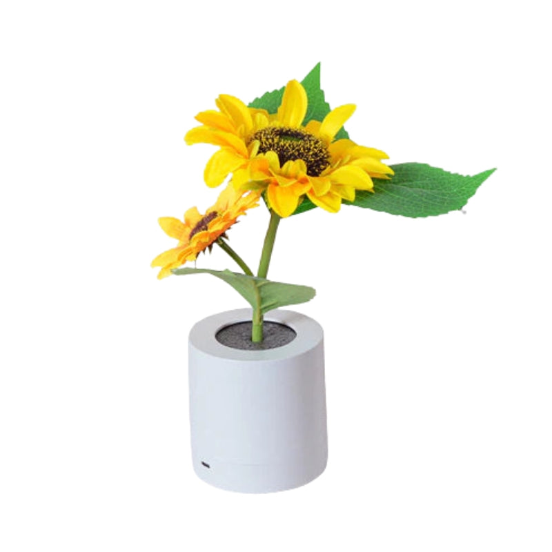 FloraGlow – USB Oplaadbare Zonnebloem LED Nachtlamp voor Decoratieve Sfeer