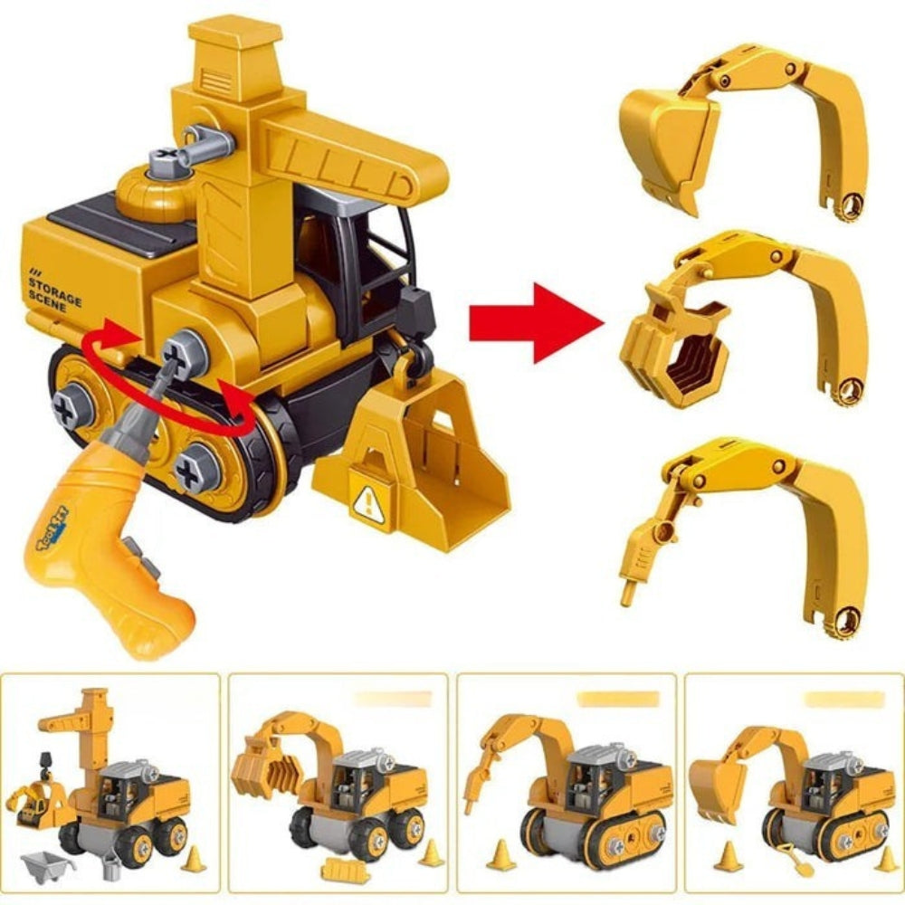 TinkerTruck – Bouwbare voertuigspeelset met schroevendraaier en creatief montageontwerp