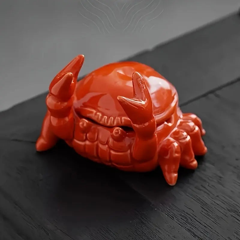 TidyCrab – Krabvormige Keramische Asbak met Deksel