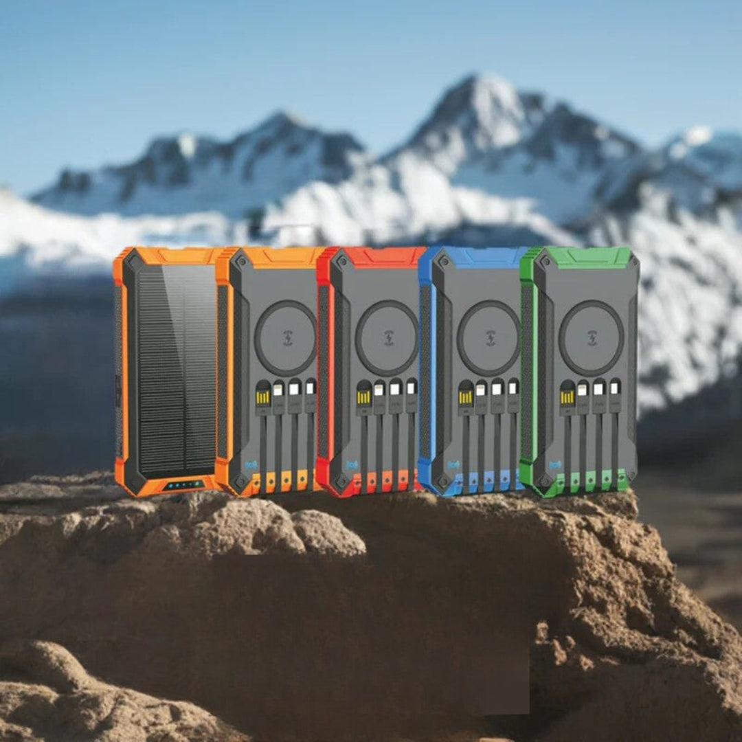 SunCharge - Powerbank op zonne-energie met meerdere laadpoorten