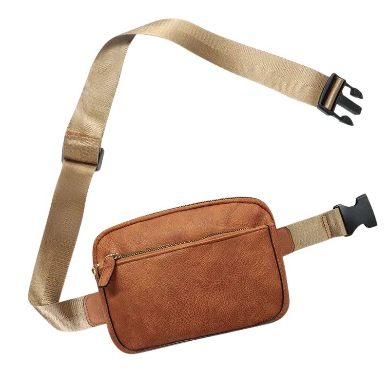 Charlotte - Lichtgewicht crossbodytas met meerdere ritsvakken en verstelbare banden