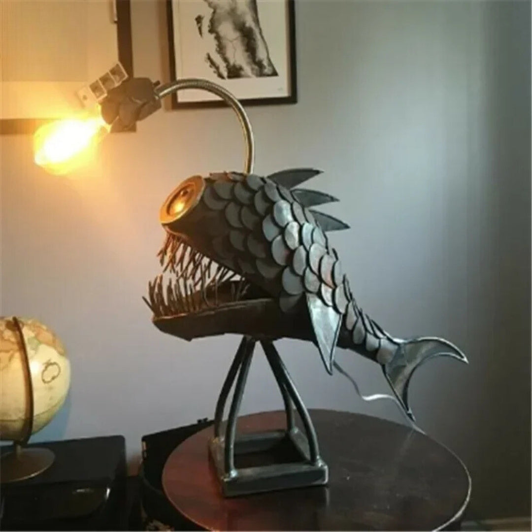 GlowFish - Retro zeeduivel tafellamp met uniek ontwerp