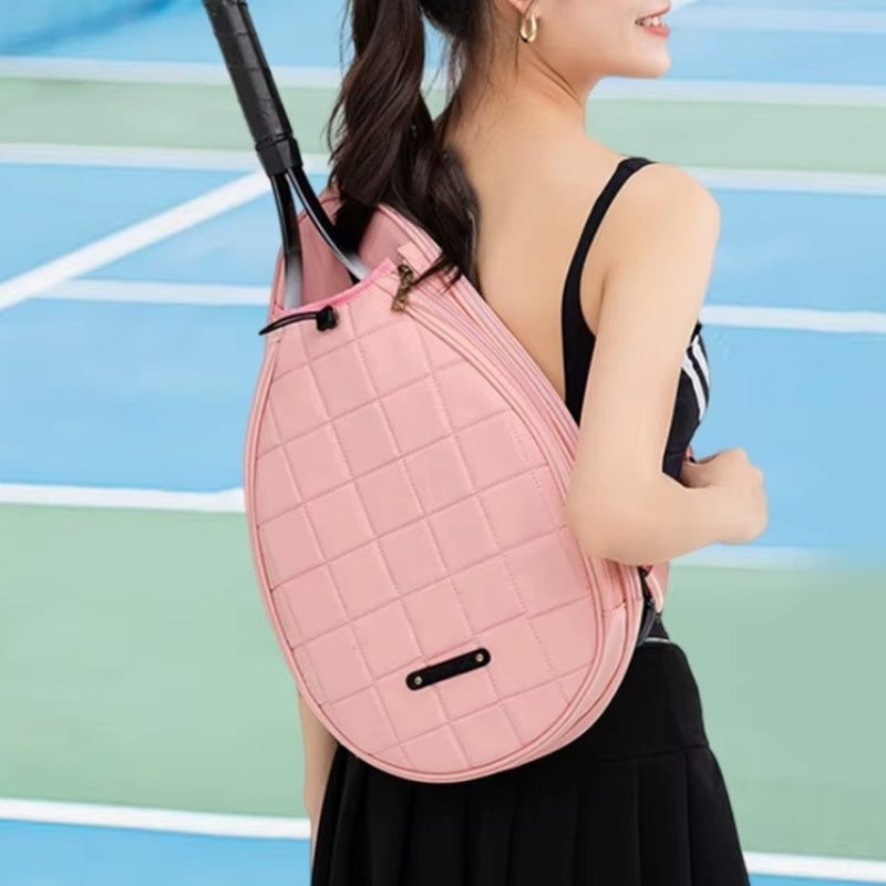 RacketHold - Tennis Tas met Verstelbare Schouderband en Ritsvakken