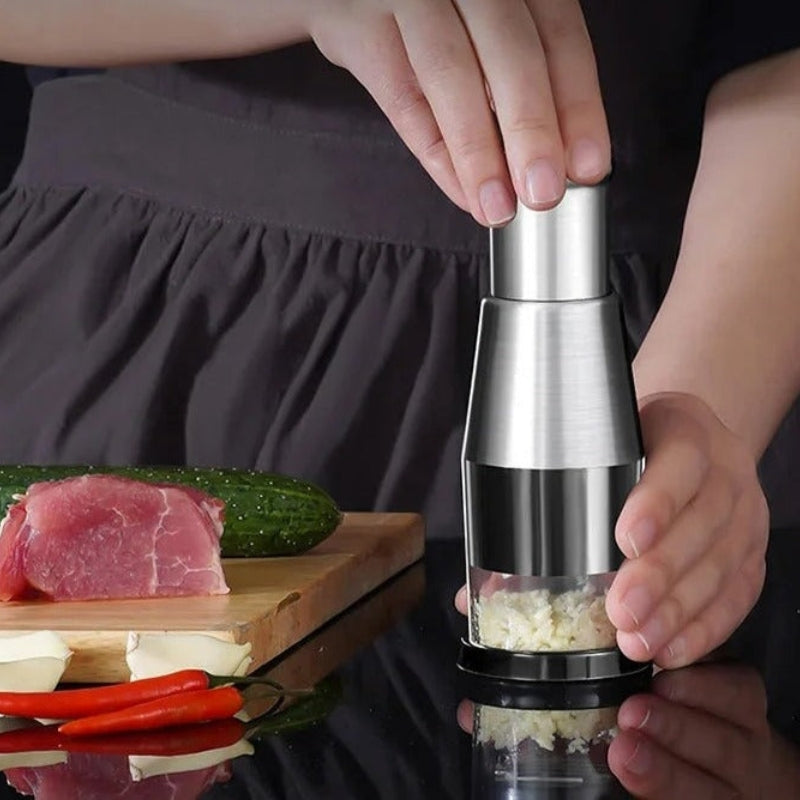 ChopMaster – Handheld Hakmes met RVS Messen voor Efficiënte Voedselbereiding