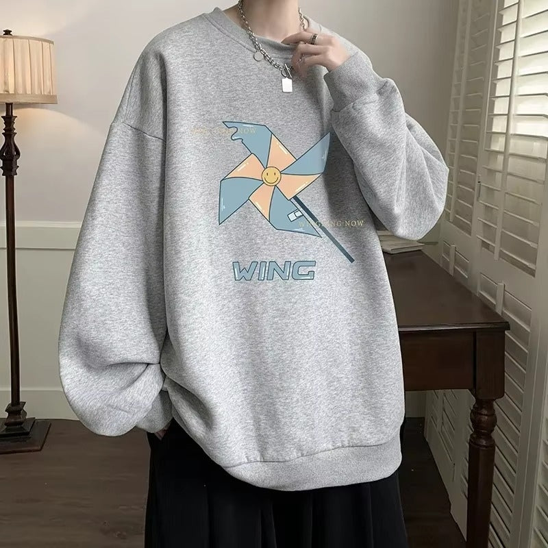 Archer - Lange Mouw Trui met Ronde Hals en Geribbelde Details