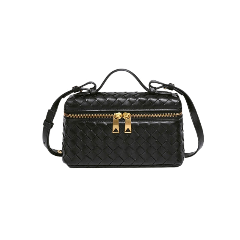 Clara – Gewatteerde leren crossbodytas met verstelbare riem