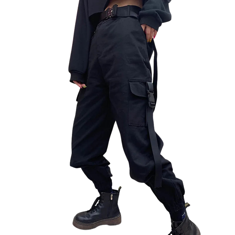 Josie – Lange broek met hoge taille en zakken