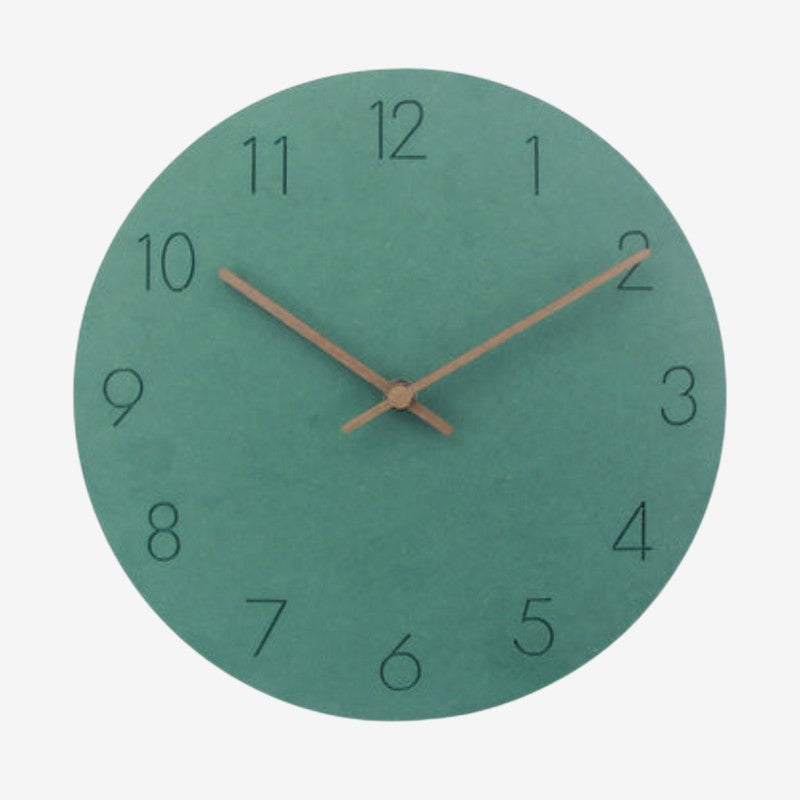 TimeAura – Ronde Wandklok met Digitaal Display en Batterijwerking