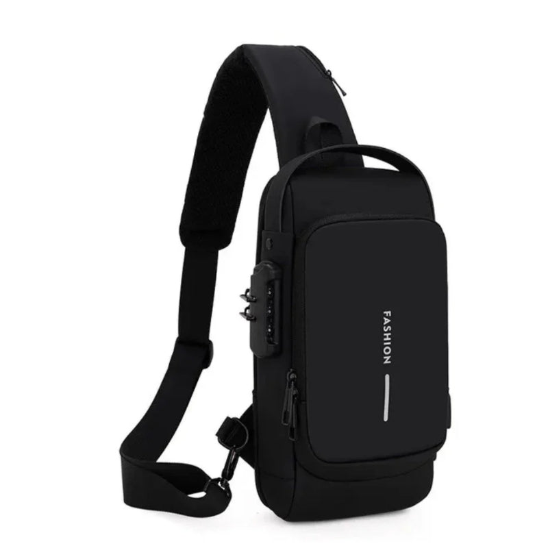 TravelMate – Compacte schoudertas met veilige ritssluiting en verstelbare riem