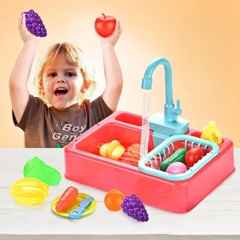SinkSprout – Mini Gooi Speelset met Kraan en Groente Speelgoed