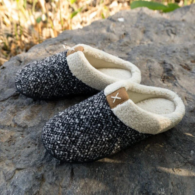 CozyStep - Ronde Teen Slippers met Slip On Ontwerp