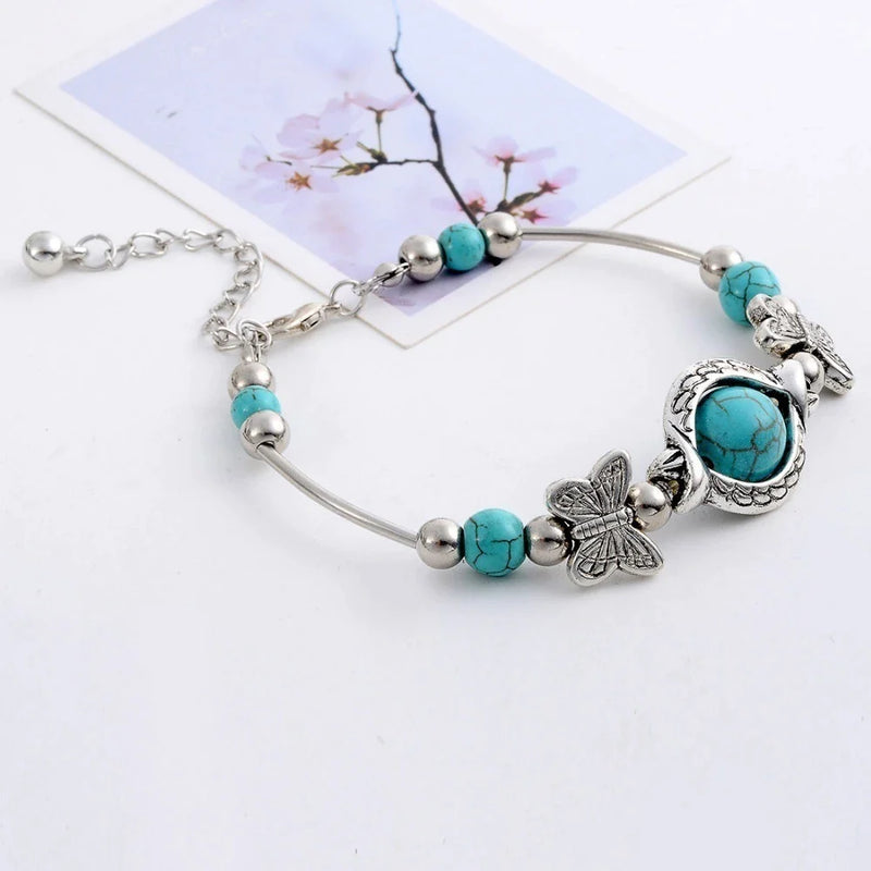 Aria – Kralenarmband met vlinderbedels en verstelbare ketting
