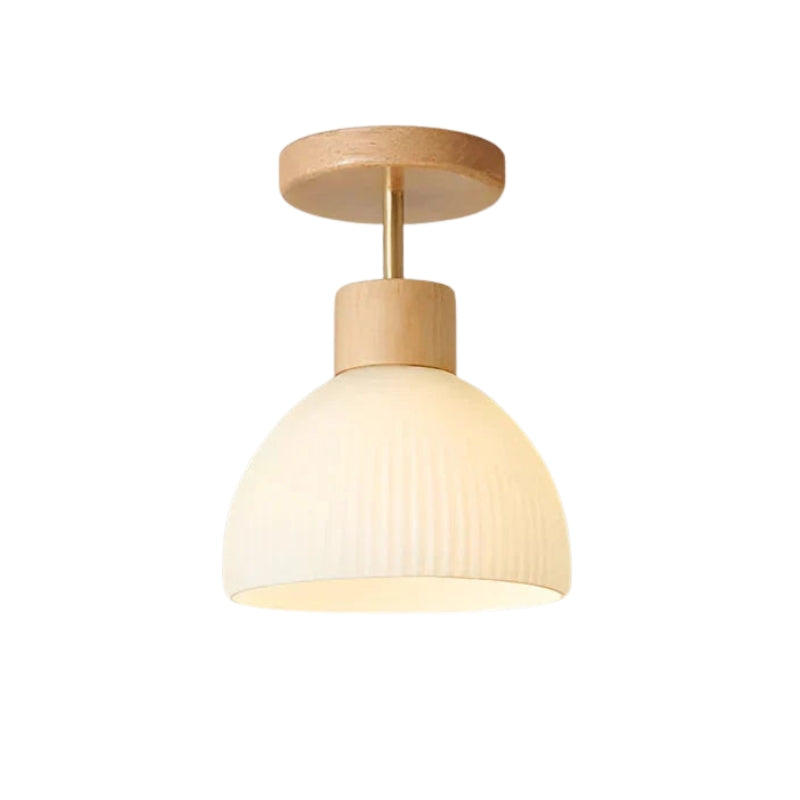 BrightRidge – Cirkelvormige ribbel LED-opbouwplafondlamp met klassiek ontwerp