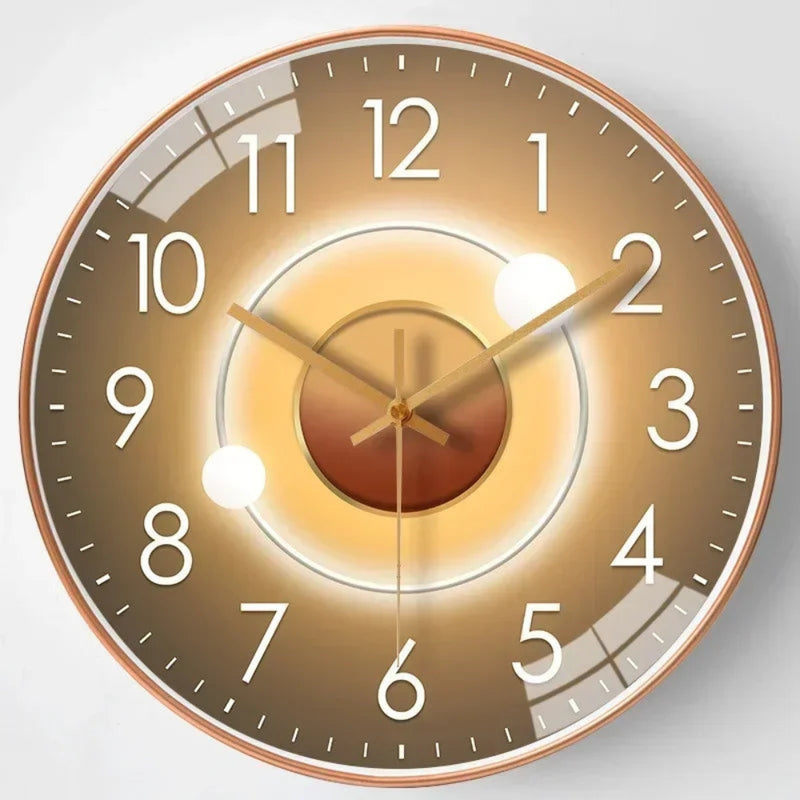 ClarityTime - Minimalistische wandklok met helder digitaal display en stille werking