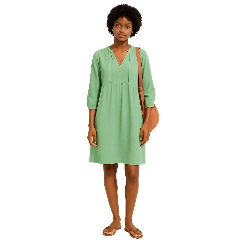 Harper – Oversized Hemdjurk met V hals en Zijzakken