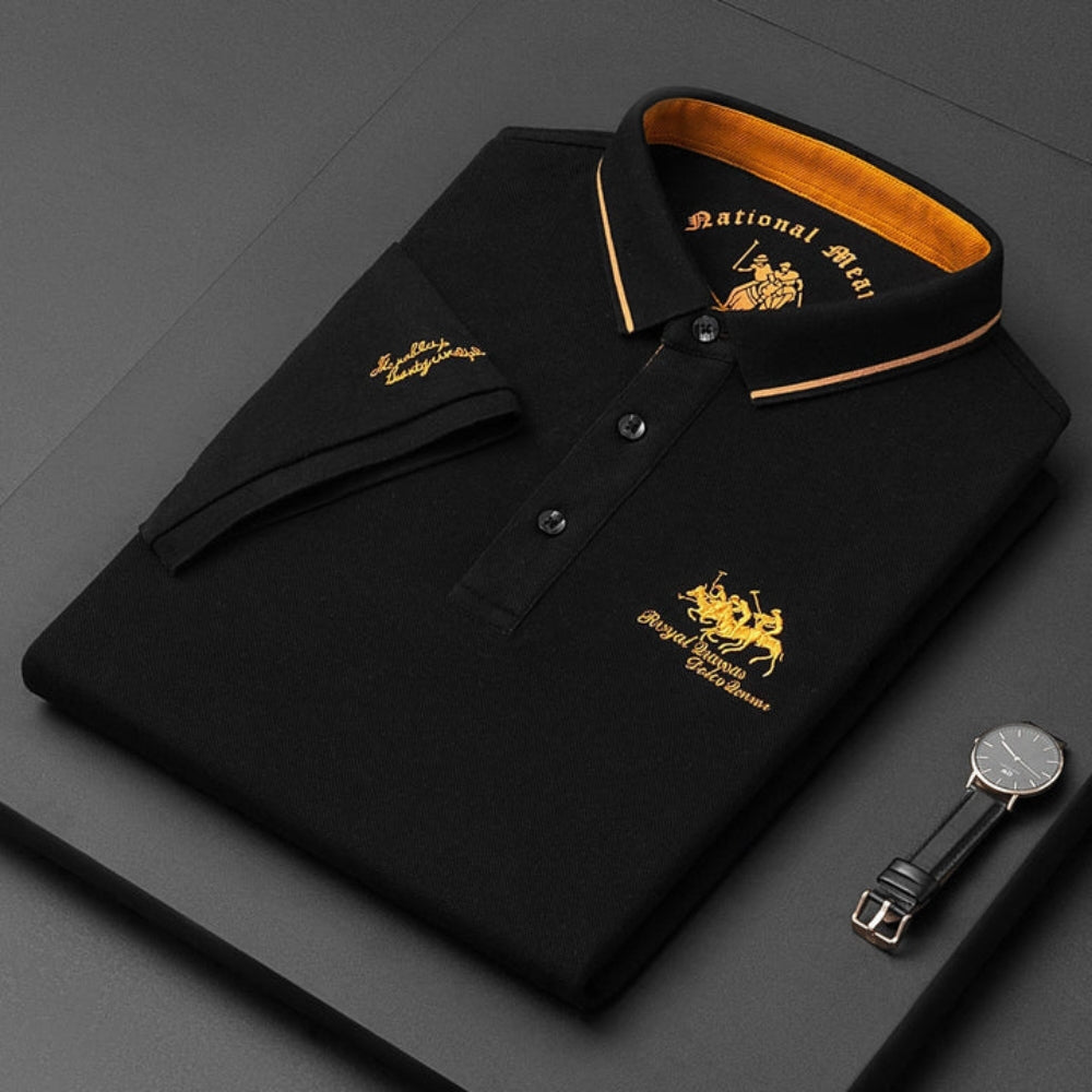 Raffaele – Elegant poloshirt met korte mouwen en klassiek knoopdesign
