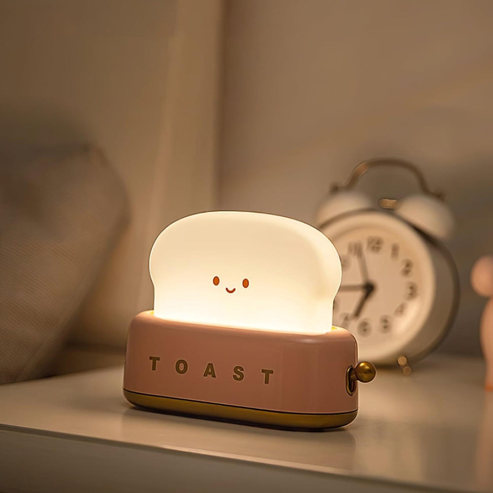 ToastyLite – Dimbaar nachtlampje met mini-broodroosterontwerp en zachte gloed voor gezellige ruimtes