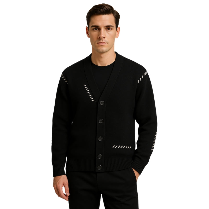 Joseph – Trui met lange mouwen knopen en V hals