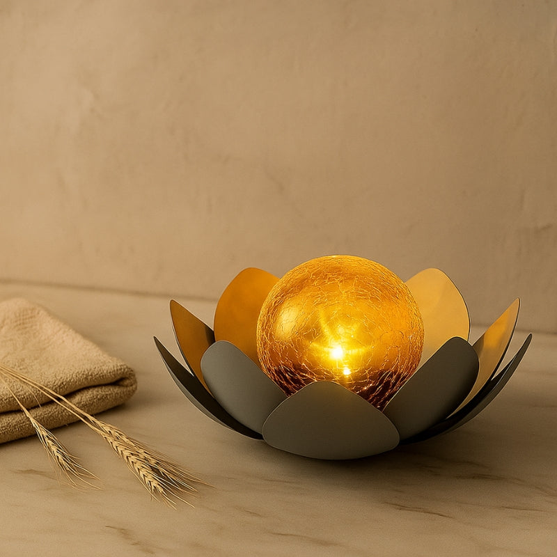 LumeFlora – Op Zonne Energie Lotusvormige Tuinlamp