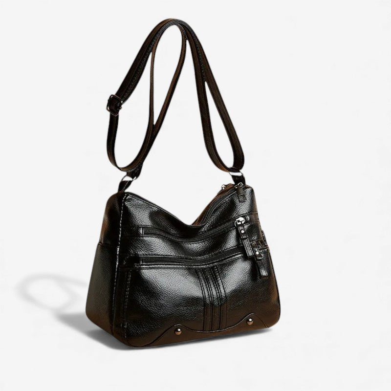 Kyra – Crossbody Tas met Verstelbare Band en Meerdere Ritsvakken