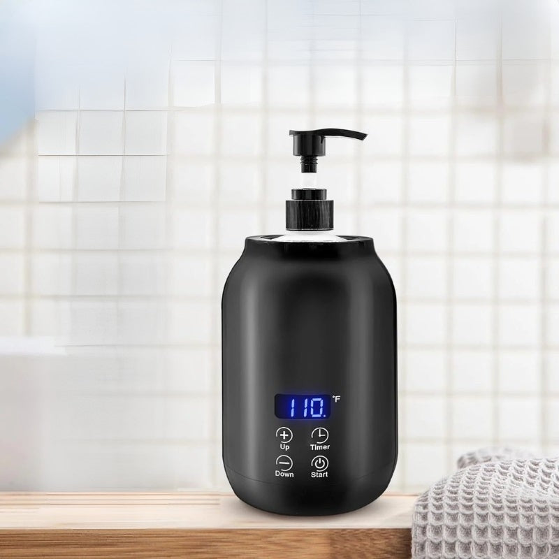GlowTherm - Draagbare Elektrische Massageolie Verwarmer met Touchbediening en Temperatuurweergave
