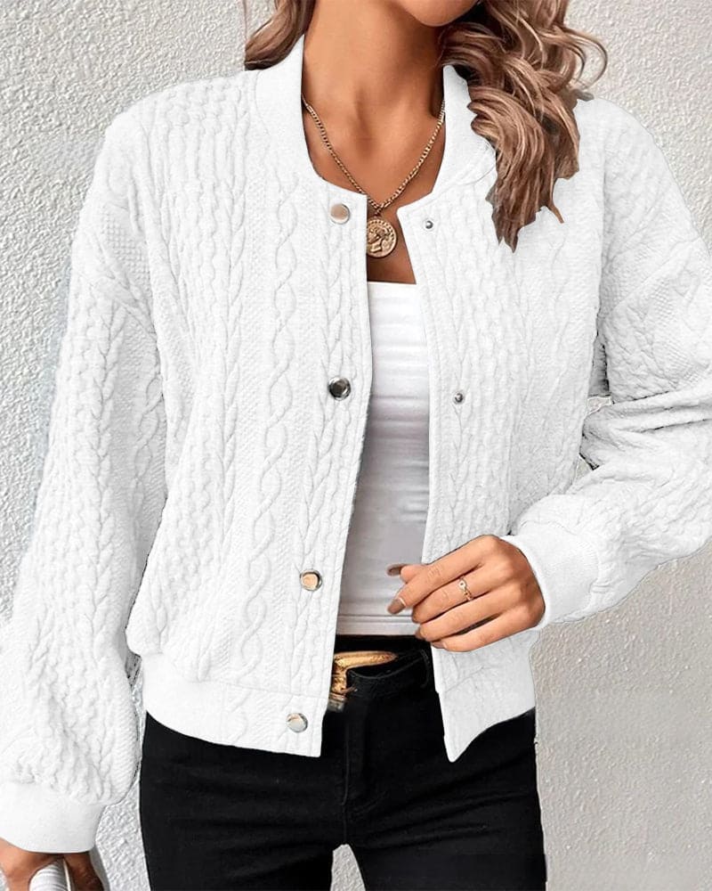 Emilie - Casual Vest met lange mouwen en knoopjes