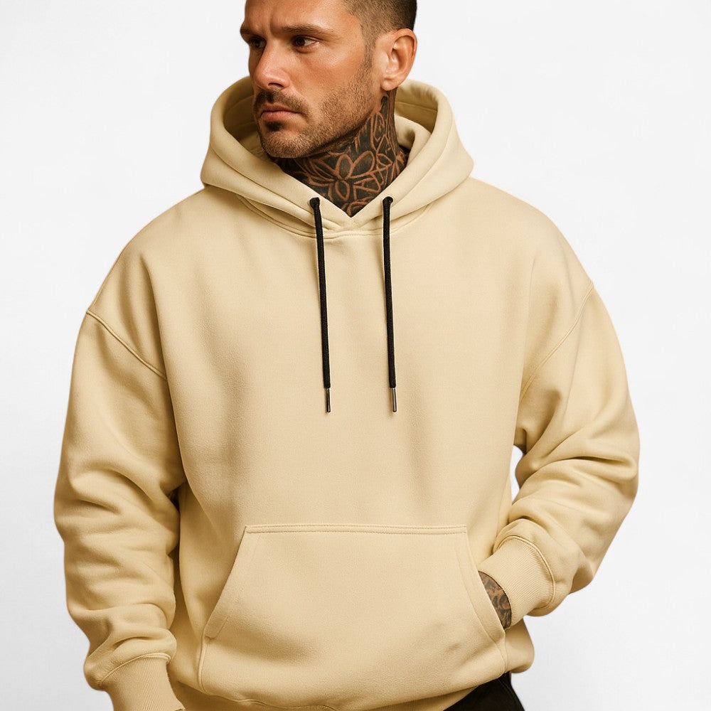 Jeroen – Oversized Hoodie met Trekkoord Capuchon en Zakken