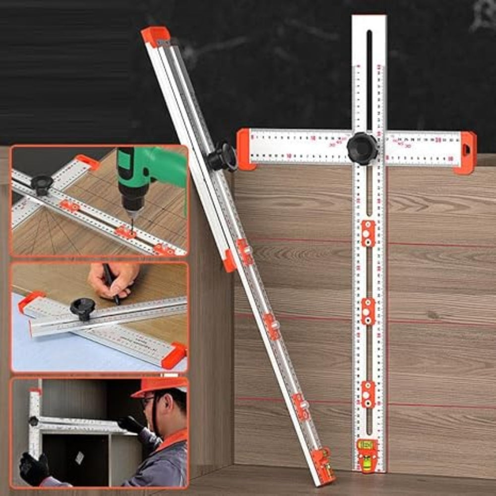 MarkMaster – Precieze lay outtool met verlengde randgeleider voor soepel en nauwkeurig markeren
