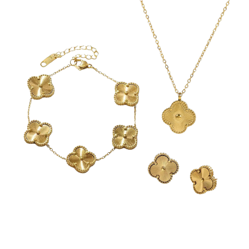 Veloria – Luxe Sieradenset met Ketting, Armband en Oorbellen