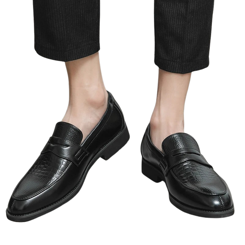Damian – Klassieke Herenschoenen met Antislip Zool en Verfijnde Stiksels