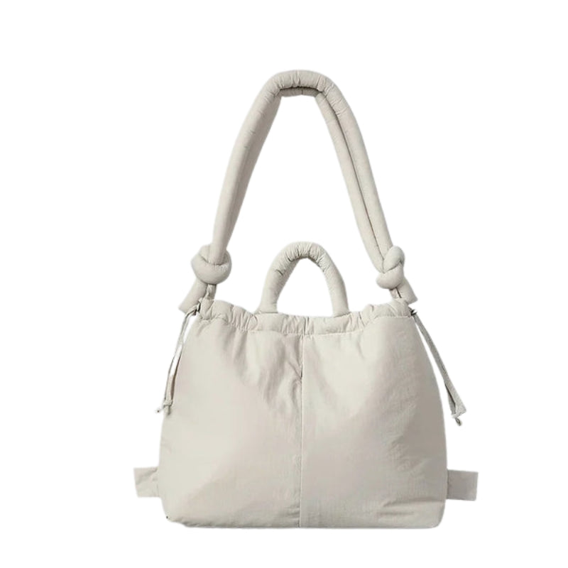 Kendra – Ruime tote bag met geknoopte schouderriem
