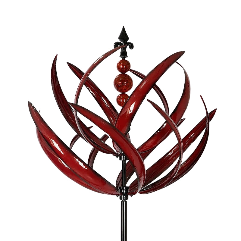 BreezeBloom – Windgedreven Tuinspinner met Elegante Roterende Vormgeving