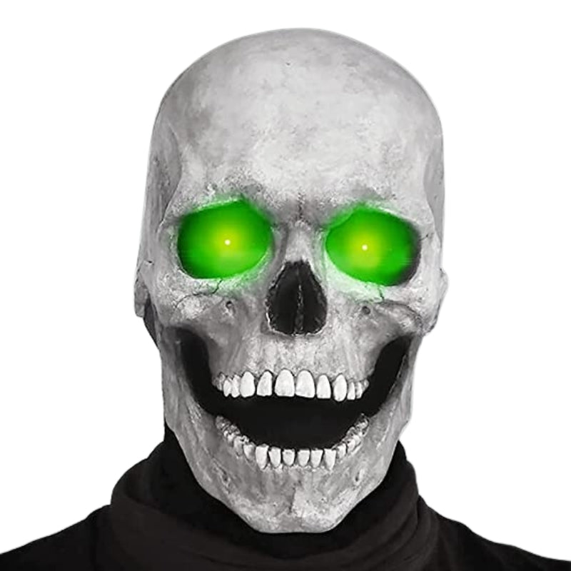 SkullMask - Integraal latex kostuummasker met heldere ogen voor seizoensgebonden gebruik
