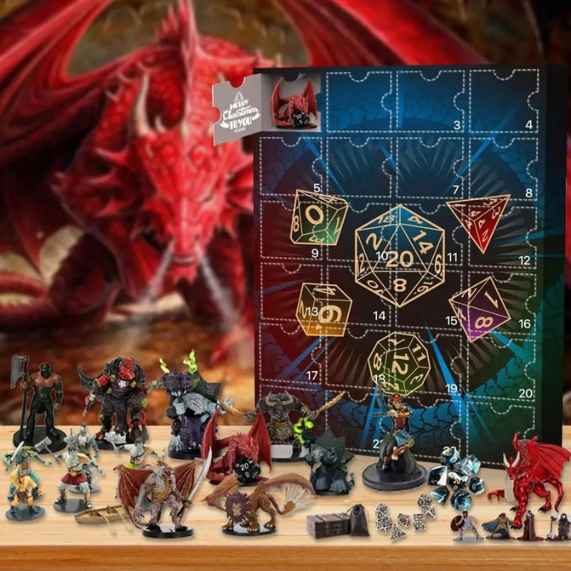 MythQuest – Kerst Aftelkalender met Dungeons and Dragons Figuren