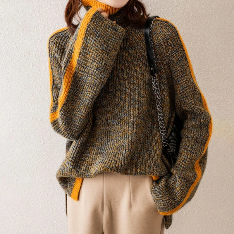 Daisy – Oversized Trui met Col en Lange Mouwen