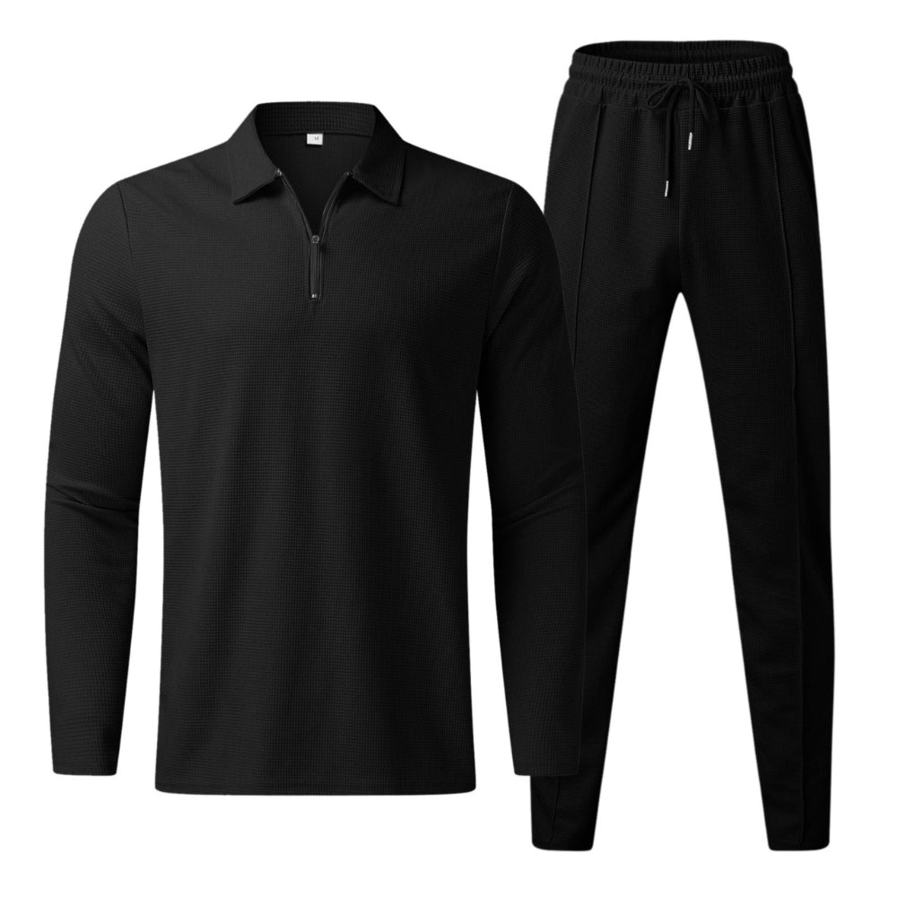 Zayden - Modern trainingspak met ritstop en elastische taillebroek