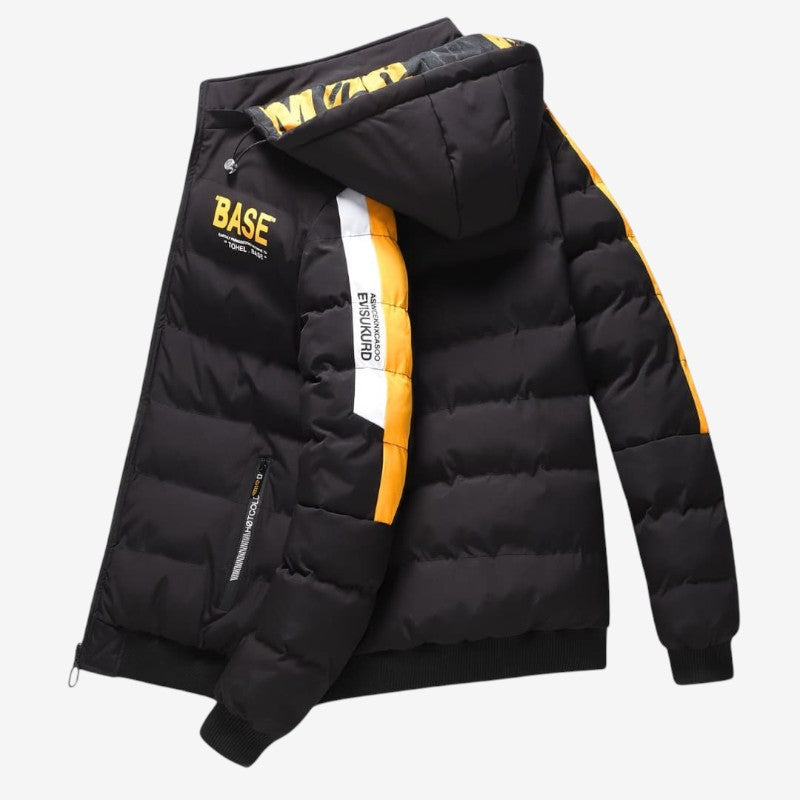 Camila – Dubbelzijdige jas met Lange Mouwen Verstelbare Capuchon en Ritssluiting