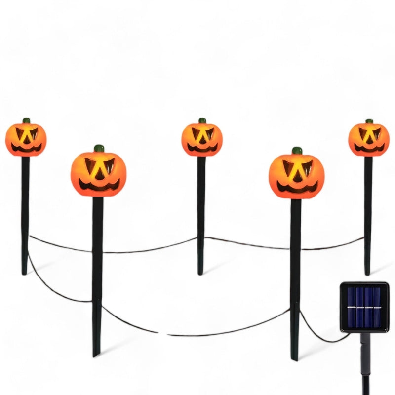 PumpkinGlow - Zonne Energie Halloween Lichten Set voor Buiten Decoratie