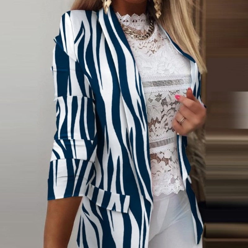 Mackenzie - Blazer met Lange Mouwen Zakken en Slim Fit ontwerp