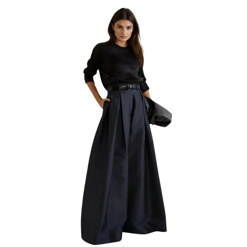 Lila – High waist maxi broekrok met A-lijn pasvorm