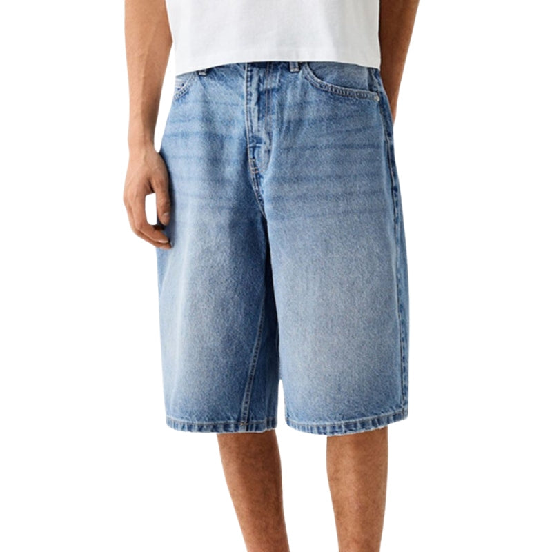 Fabian – Losse Pasvorm Shorts met Wijde Pijpen en Zakken