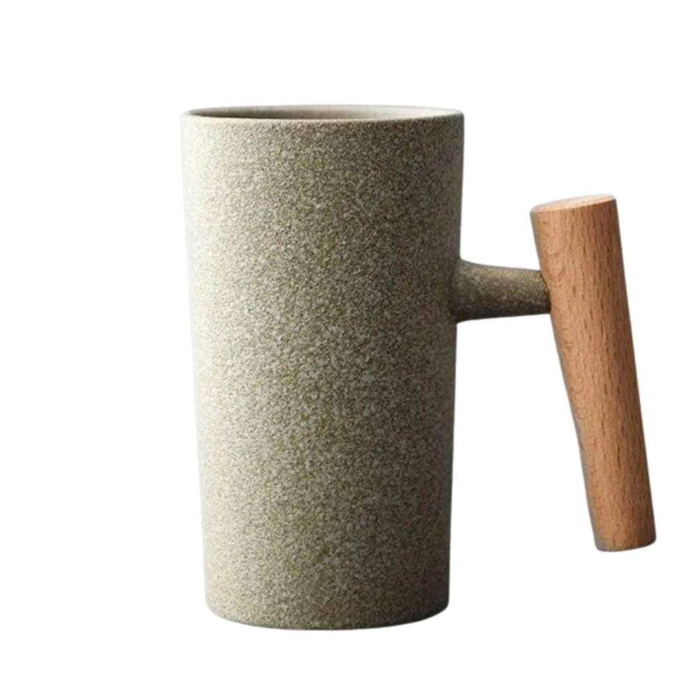 NordicSip – Minimalistische keramische mok met gebogen handvat en Scandinavisch geïnspireerd design