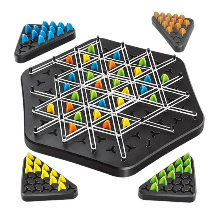 StratoPlay – Compact driehoeksstrategiebordspel met lijnvormende speelstructuur