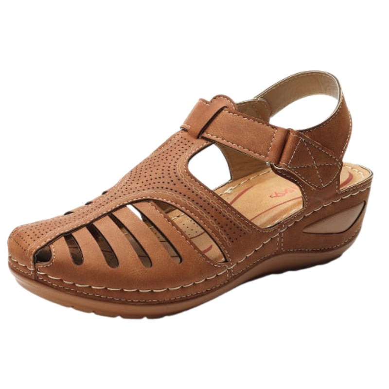 Liora - Ademend Sandalen met Verstelbare Klittenbandsluiting