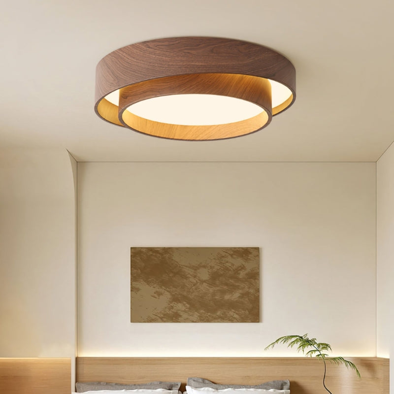 LumiSphere – LED Plafondlamp met Afgerond Dubbel Laag Ontwerp
